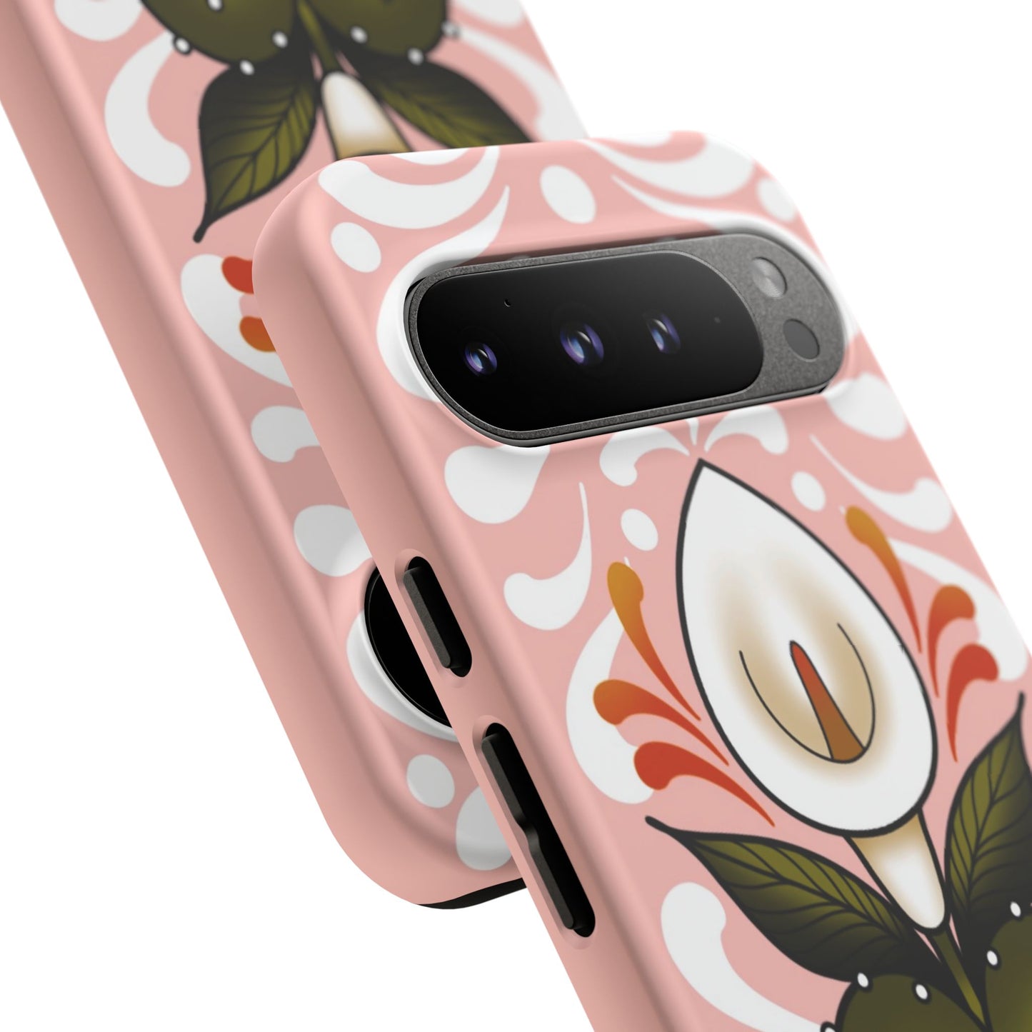 Pink Talavera Lily Sacred Heart Samsung / Google Tough Phone Cases