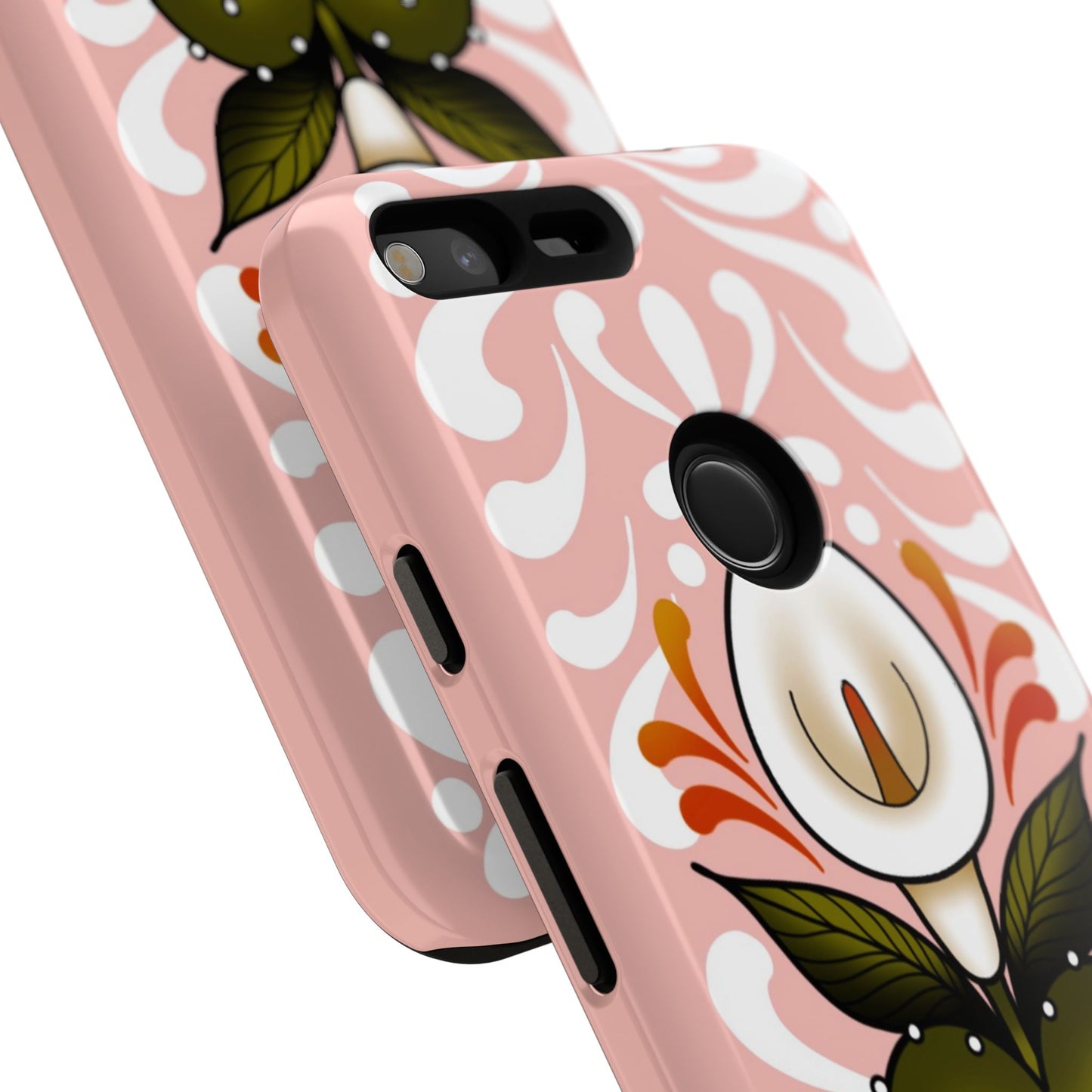 Pink Talavera Lily Sacred Heart Samsung / Google Tough Phone Cases