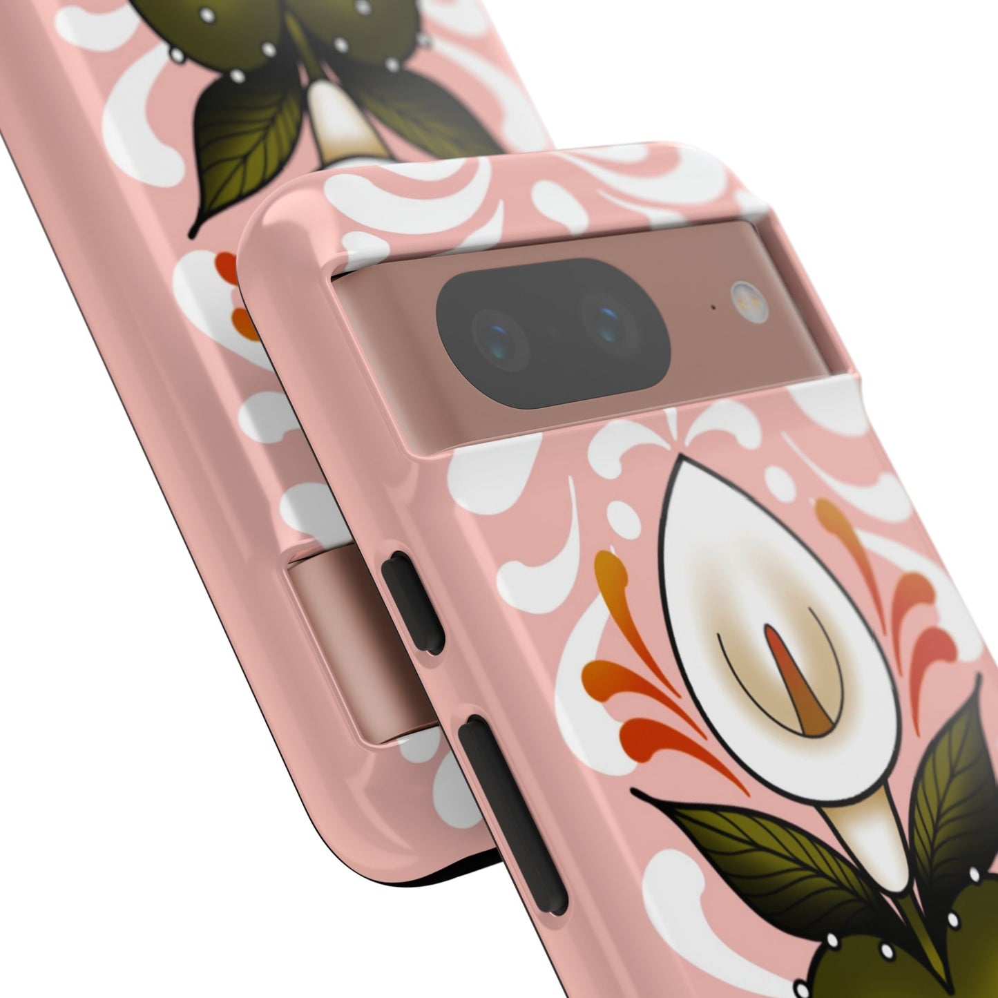 Pink Talavera Lily Sacred Heart Samsung / Google Tough Phone Cases