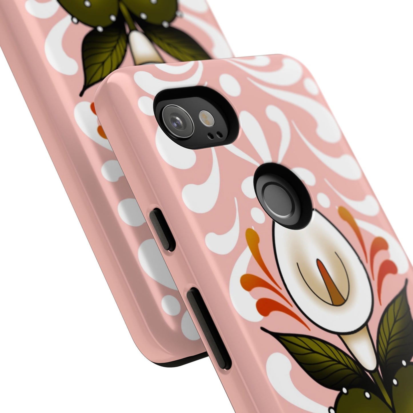 Pink Talavera Lily Sacred Heart Samsung / Google Tough Phone Cases