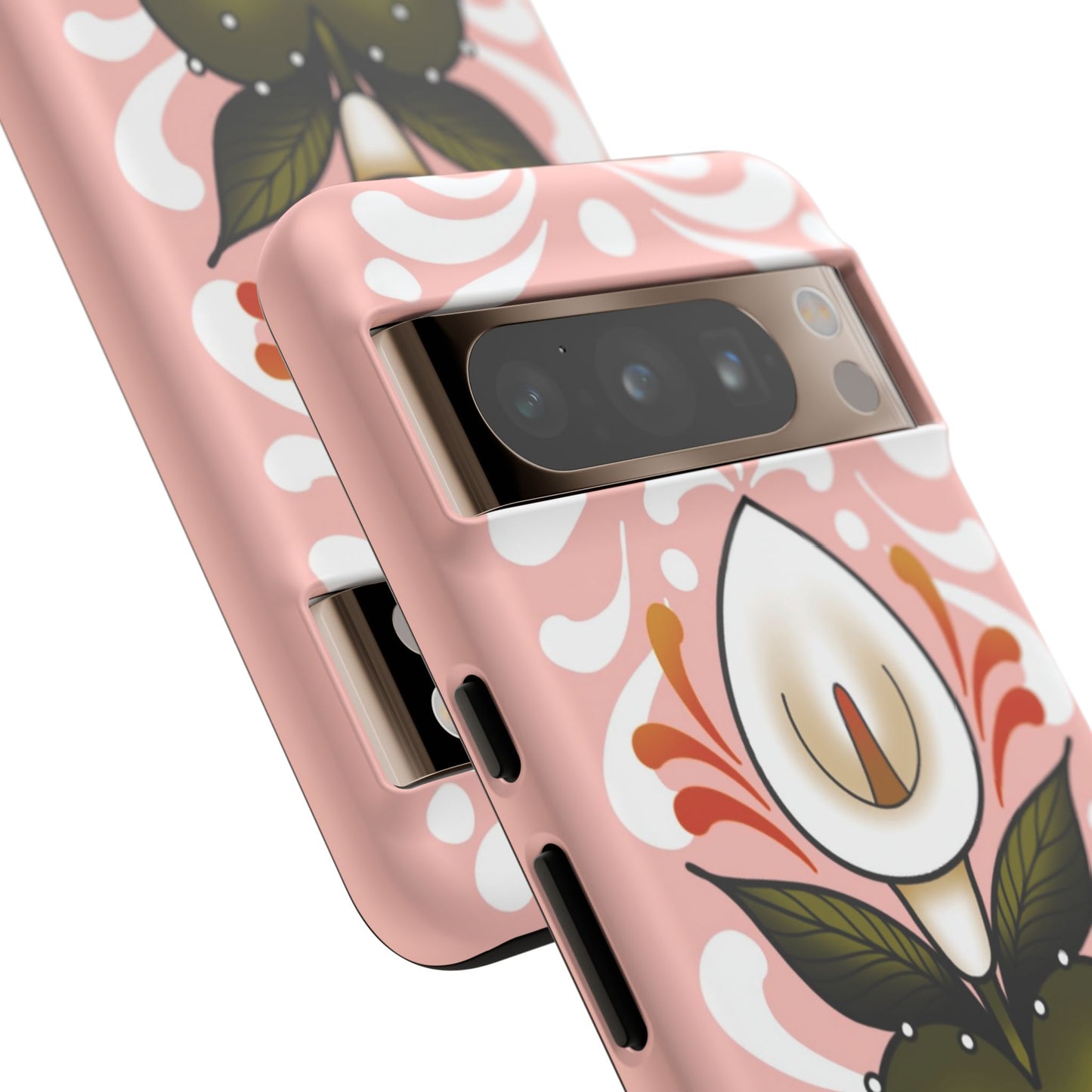 Pink Talavera Lily Sacred Heart Samsung / Google Tough Phone Cases