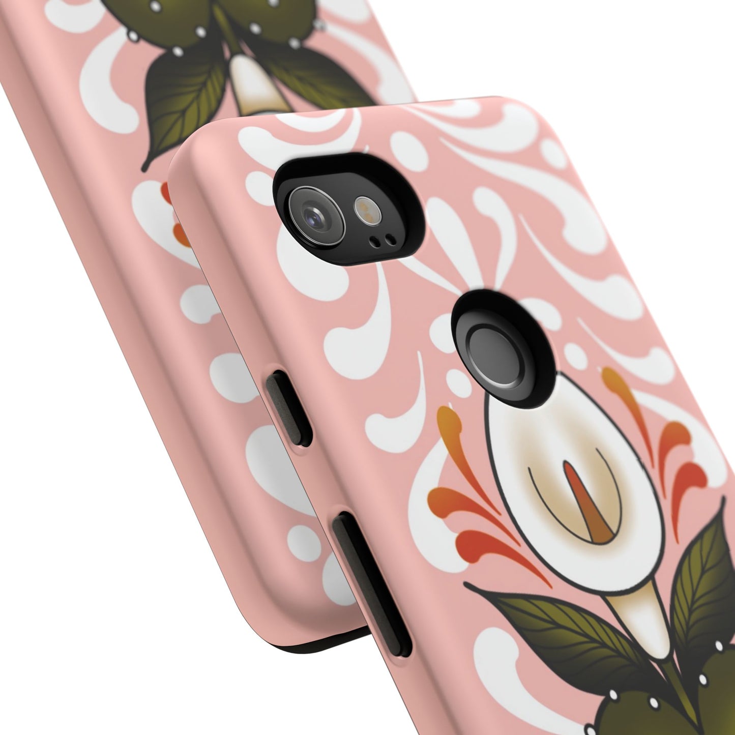 Pink Talavera Lily Sacred Heart Samsung / Google Tough Phone Cases