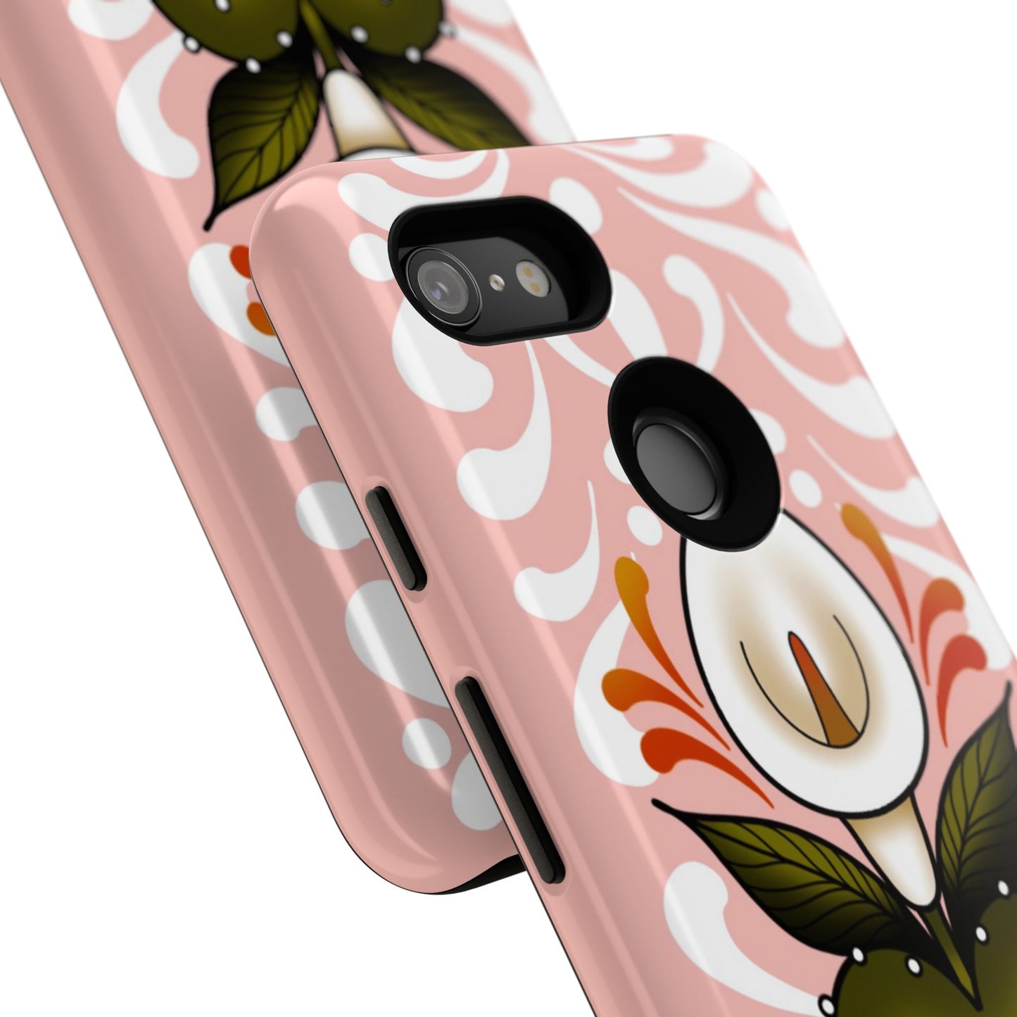 Pink Talavera Lily Sacred Heart Samsung / Google Tough Phone Cases