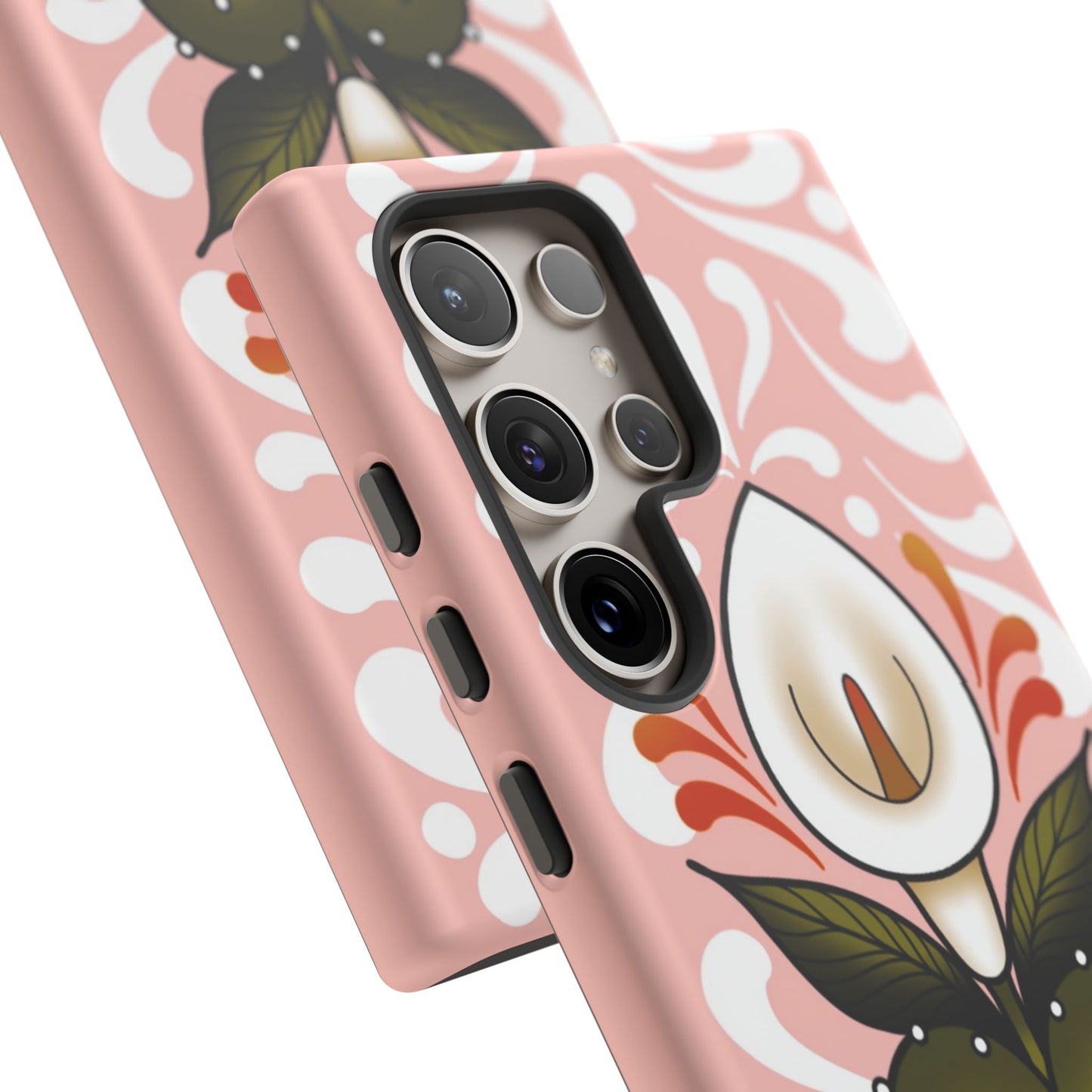 Pink Talavera Lily Sacred Heart Samsung / Google Tough Phone Cases