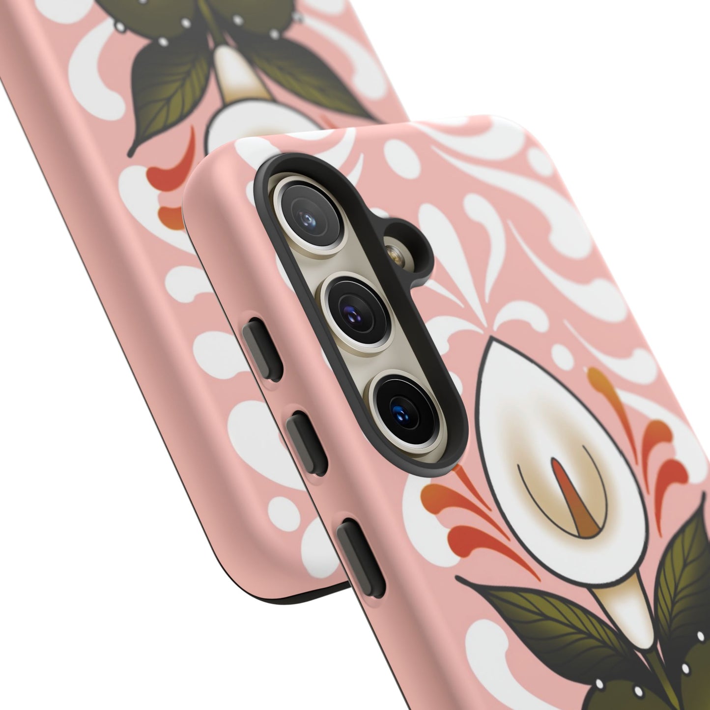 Pink Talavera Lily Sacred Heart Samsung / Google Tough Phone Cases