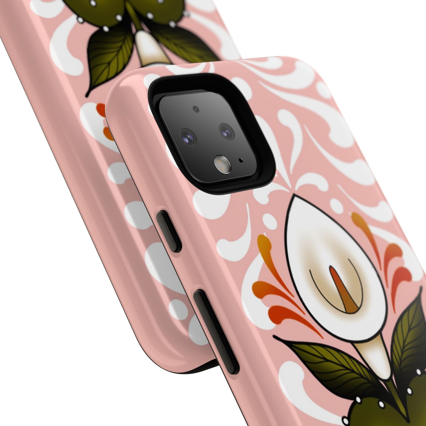 Pink Talavera Lily Sacred Heart Samsung / Google Tough Phone Cases
