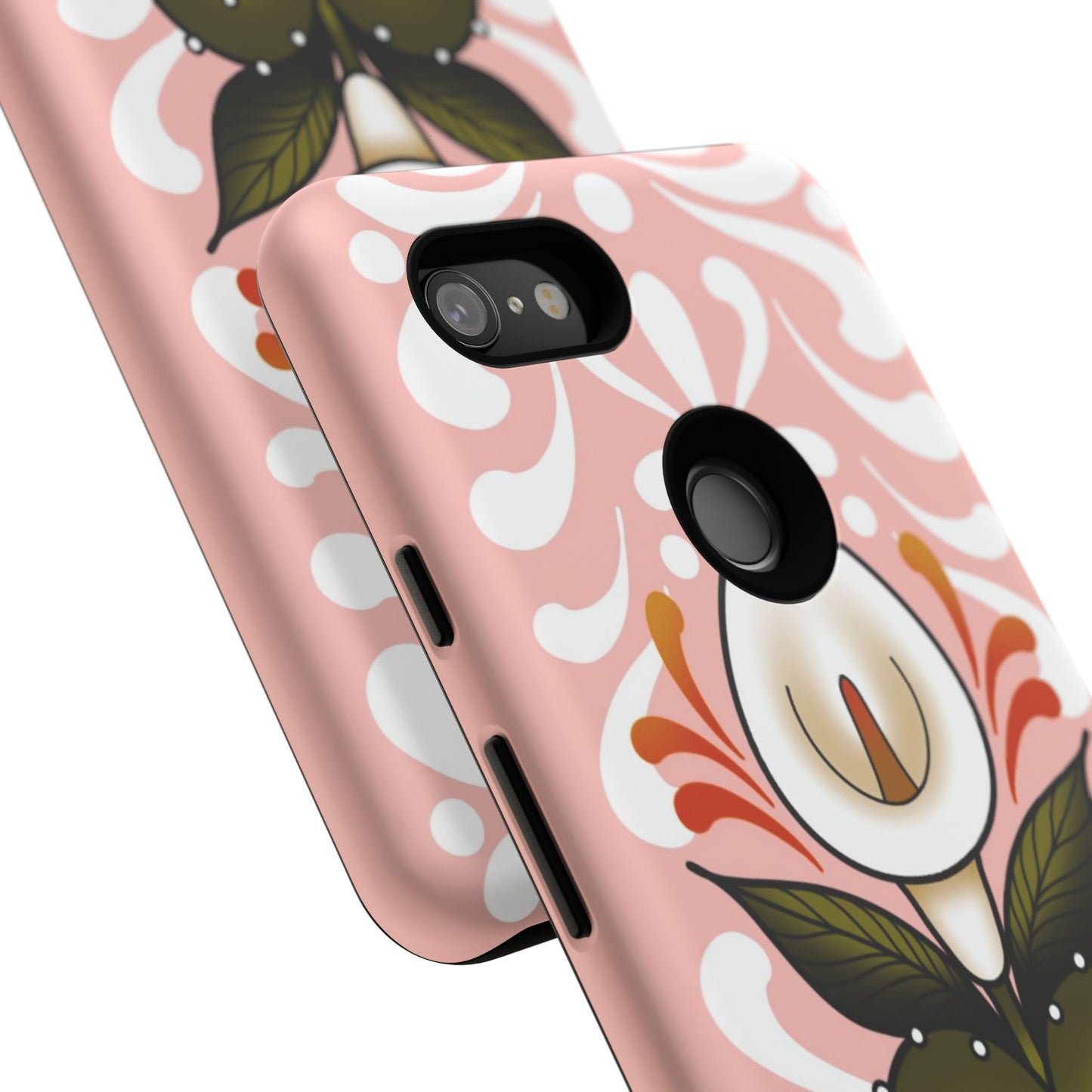 Pink Talavera Lily Sacred Heart Samsung / Google Tough Phone Cases