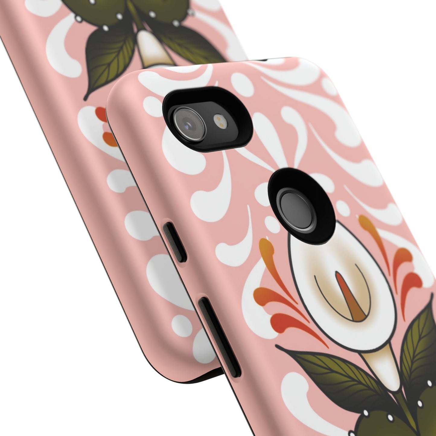 Pink Talavera Lily Sacred Heart Samsung / Google Tough Phone Cases