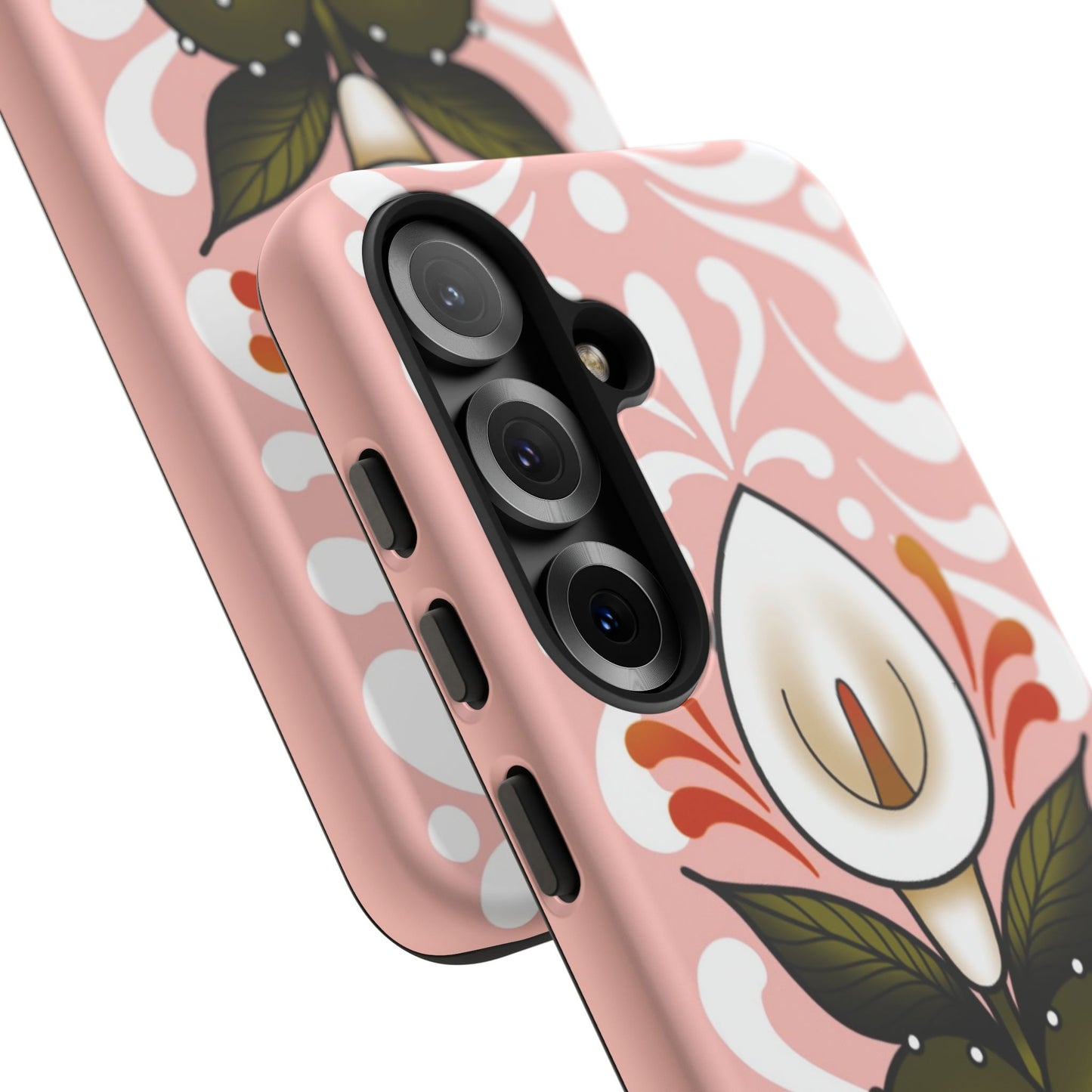 Pink Talavera Lily Sacred Heart Samsung / Google Tough Phone Cases