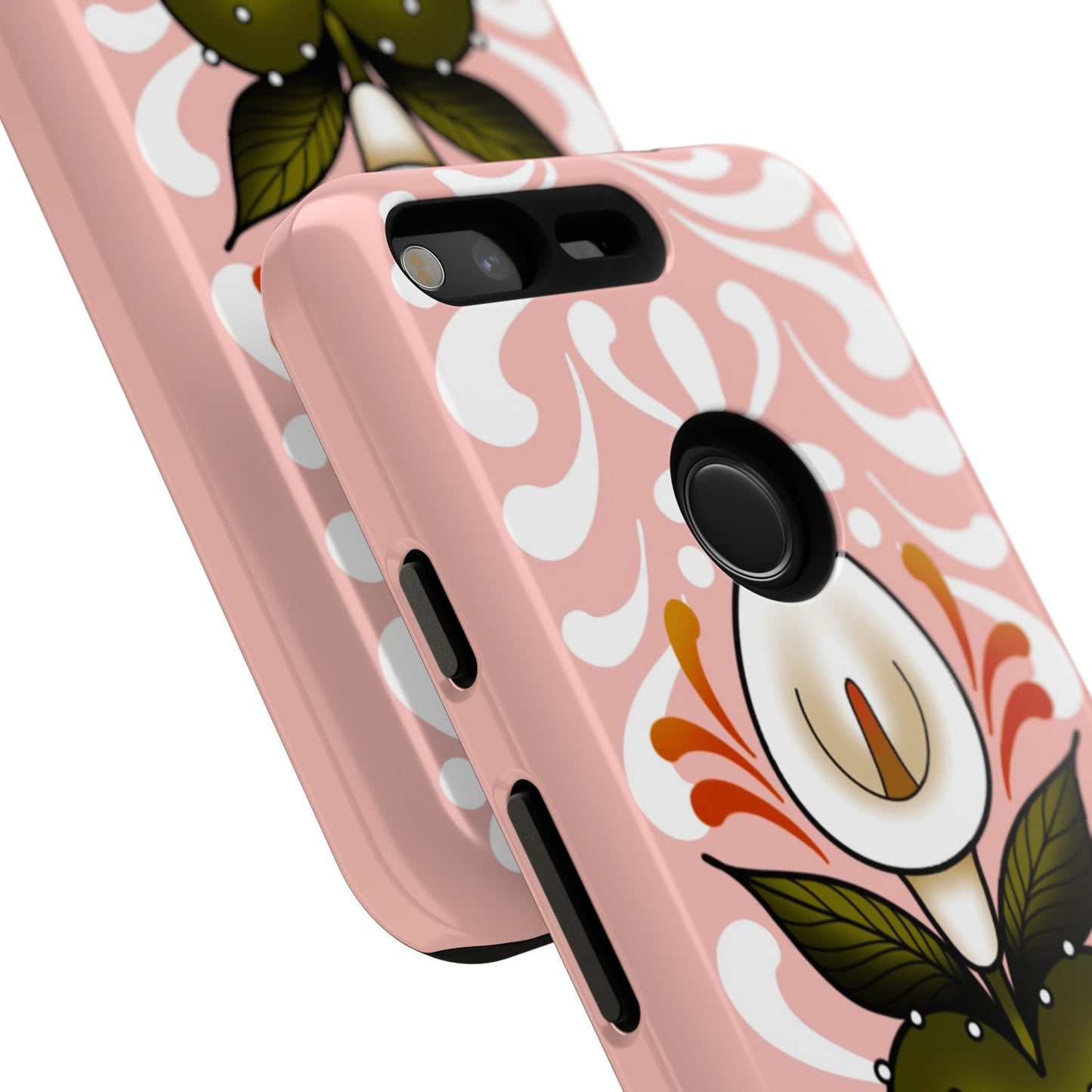 Pink Talavera Lily Sacred Heart Samsung / Google Tough Phone Cases