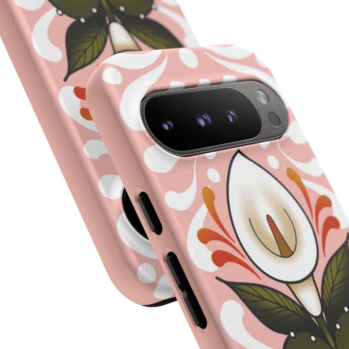 Pink Talavera Lily Sacred Heart Samsung / Google Tough Phone Cases