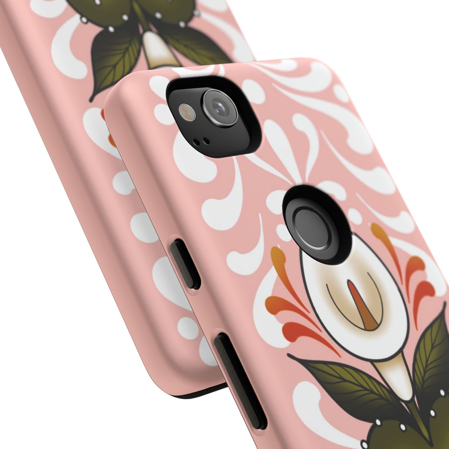 Pink Talavera Lily Sacred Heart Samsung / Google Tough Phone Cases