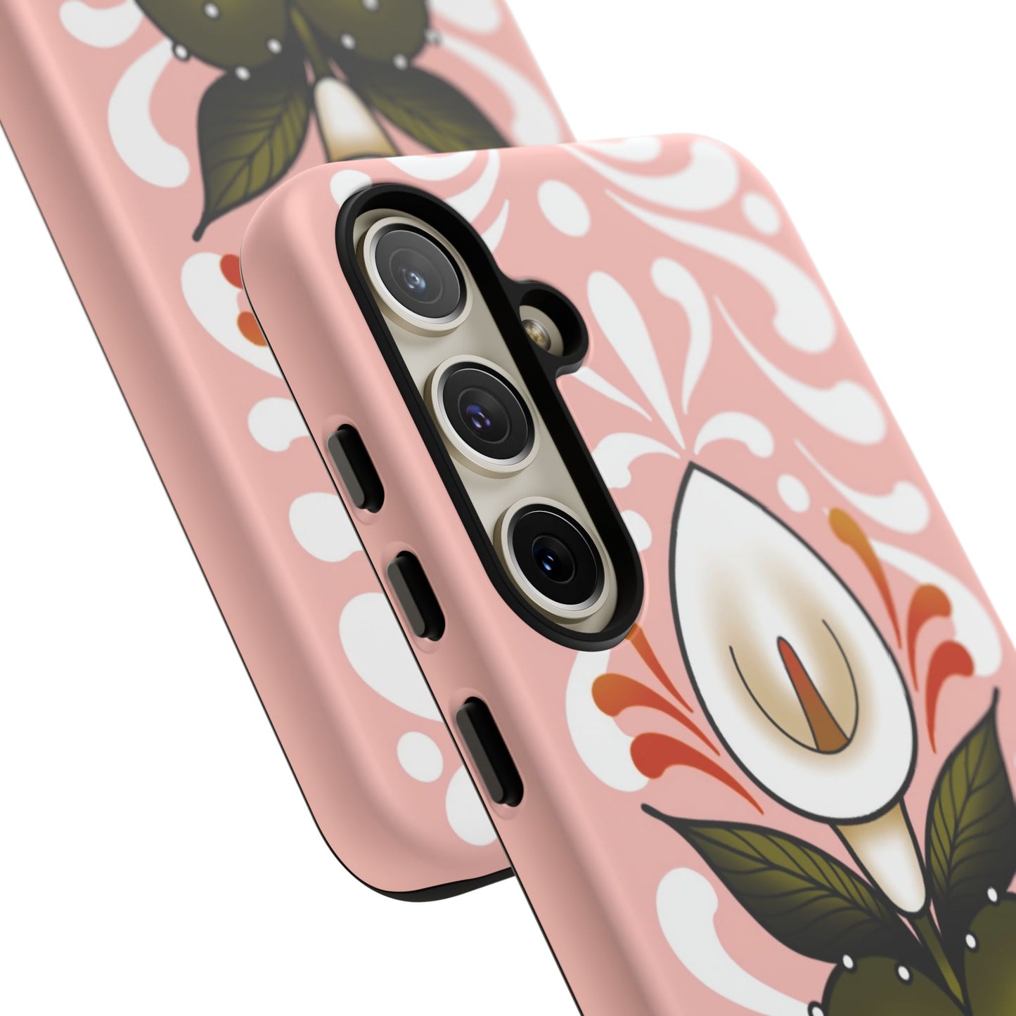 Pink Talavera Lily Sacred Heart Samsung / Google Tough Phone Cases