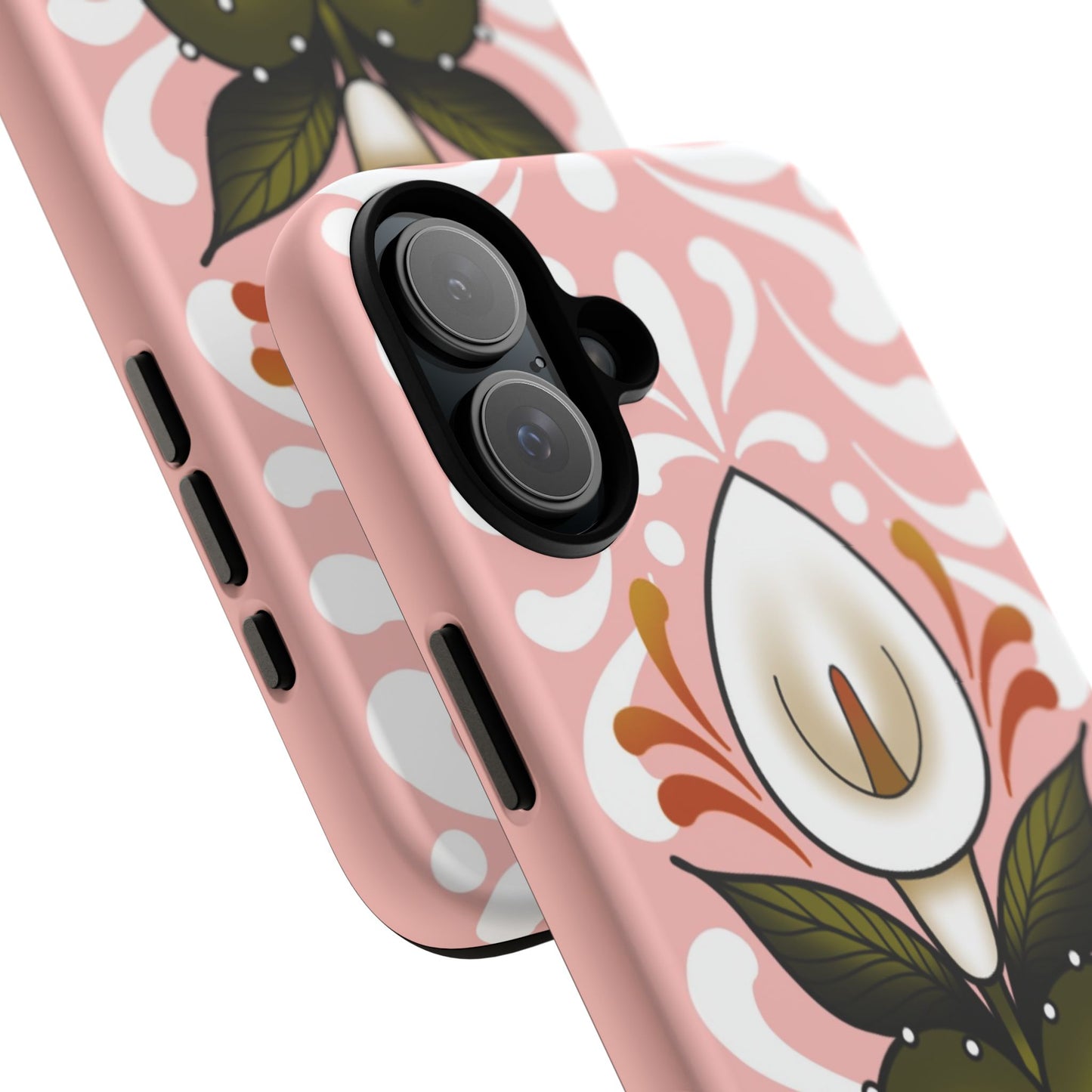 Pink Talavera Lily Flower Sacred Heart iPhone Tough case