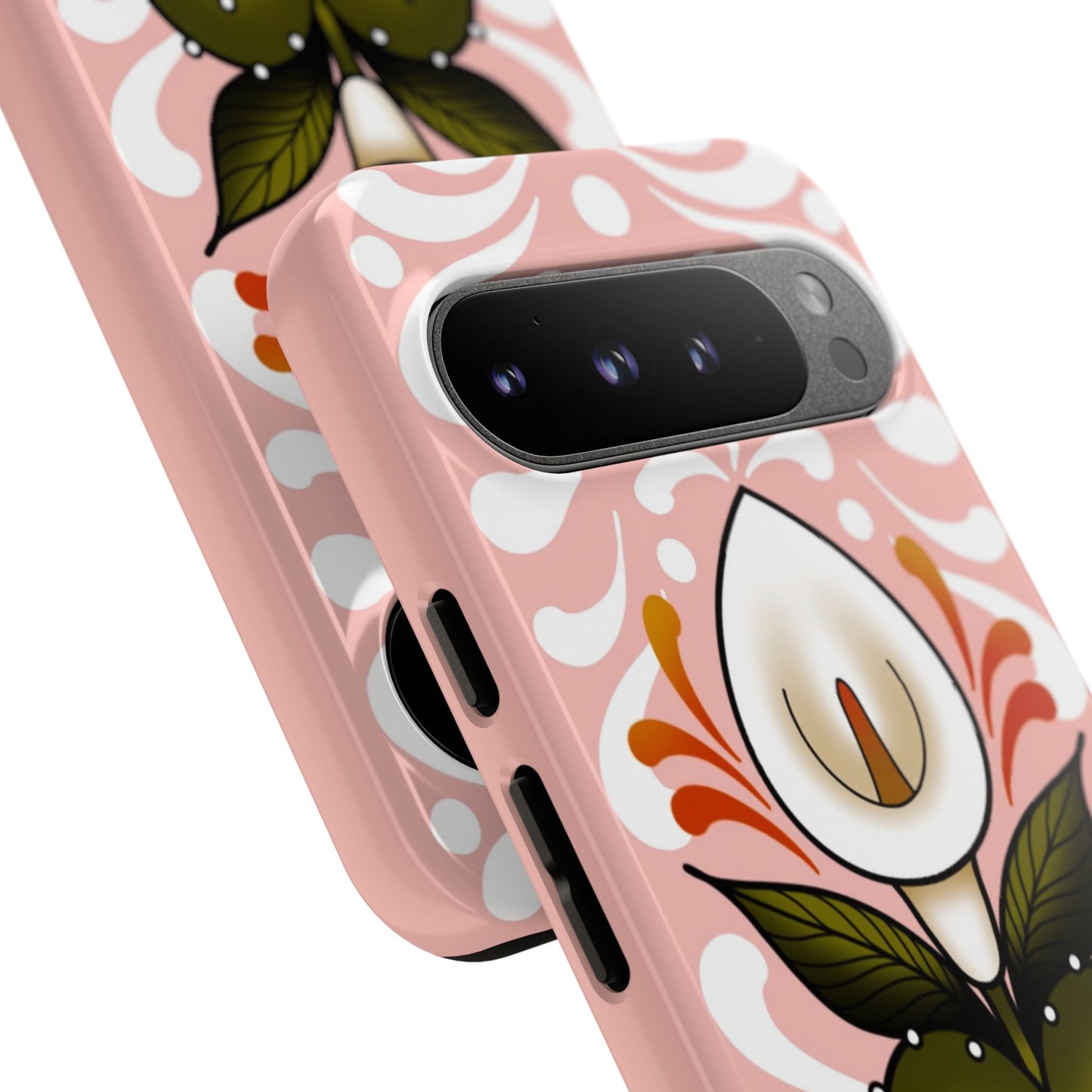 Pink Talavera Lily Sacred Heart Samsung / Google Tough Phone Cases