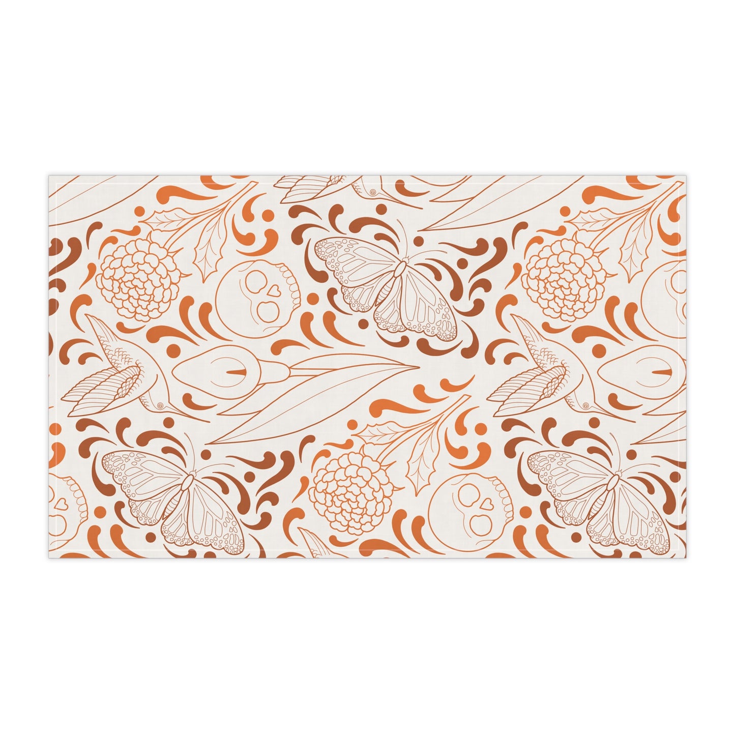 Muerte pattern Tea Towel