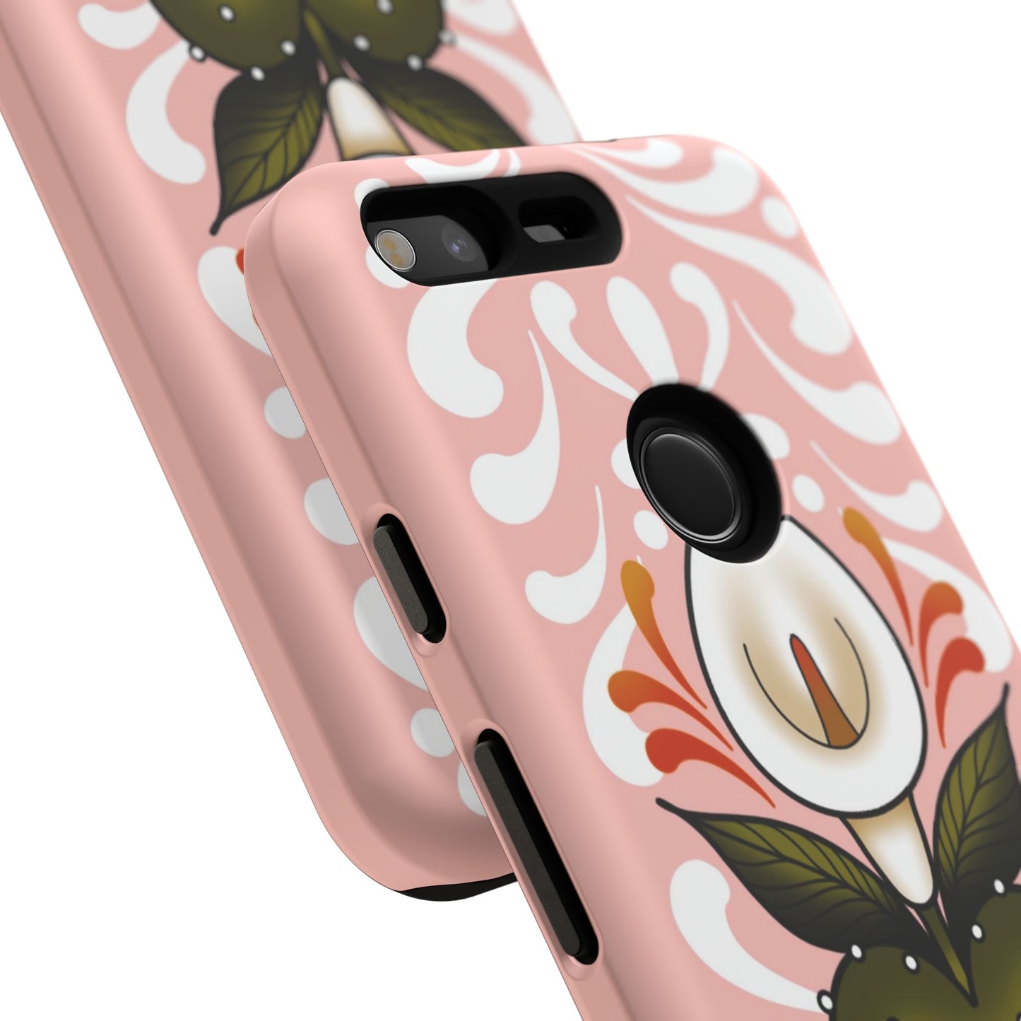 Pink Talavera Lily Sacred Heart Samsung / Google Tough Phone Cases