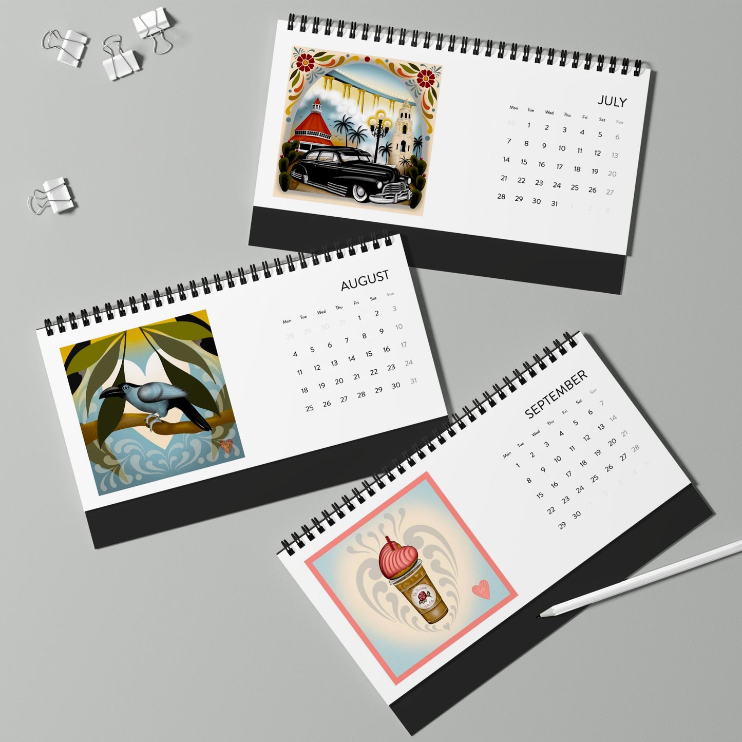 2025 MR Art Prints Desk Calendar