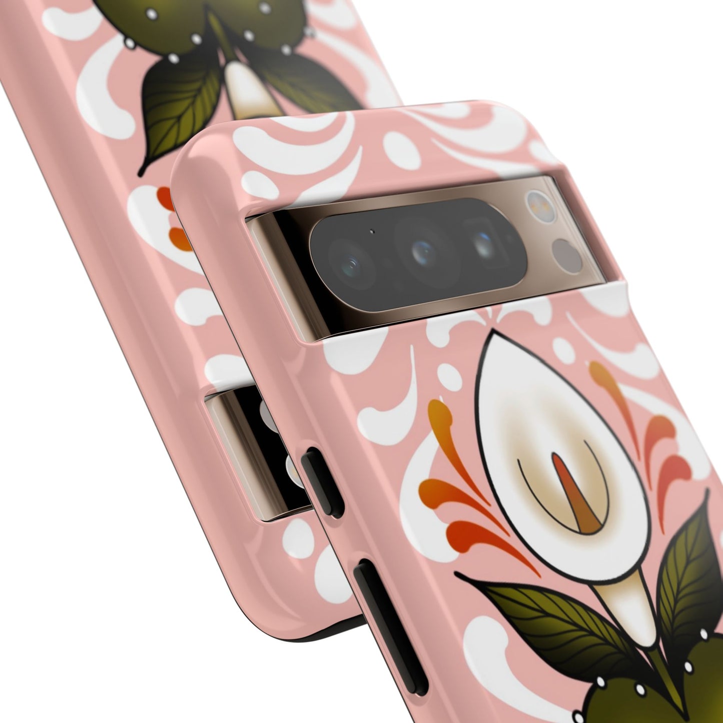 Pink Talavera Lily Sacred Heart Samsung / Google Tough Phone Cases