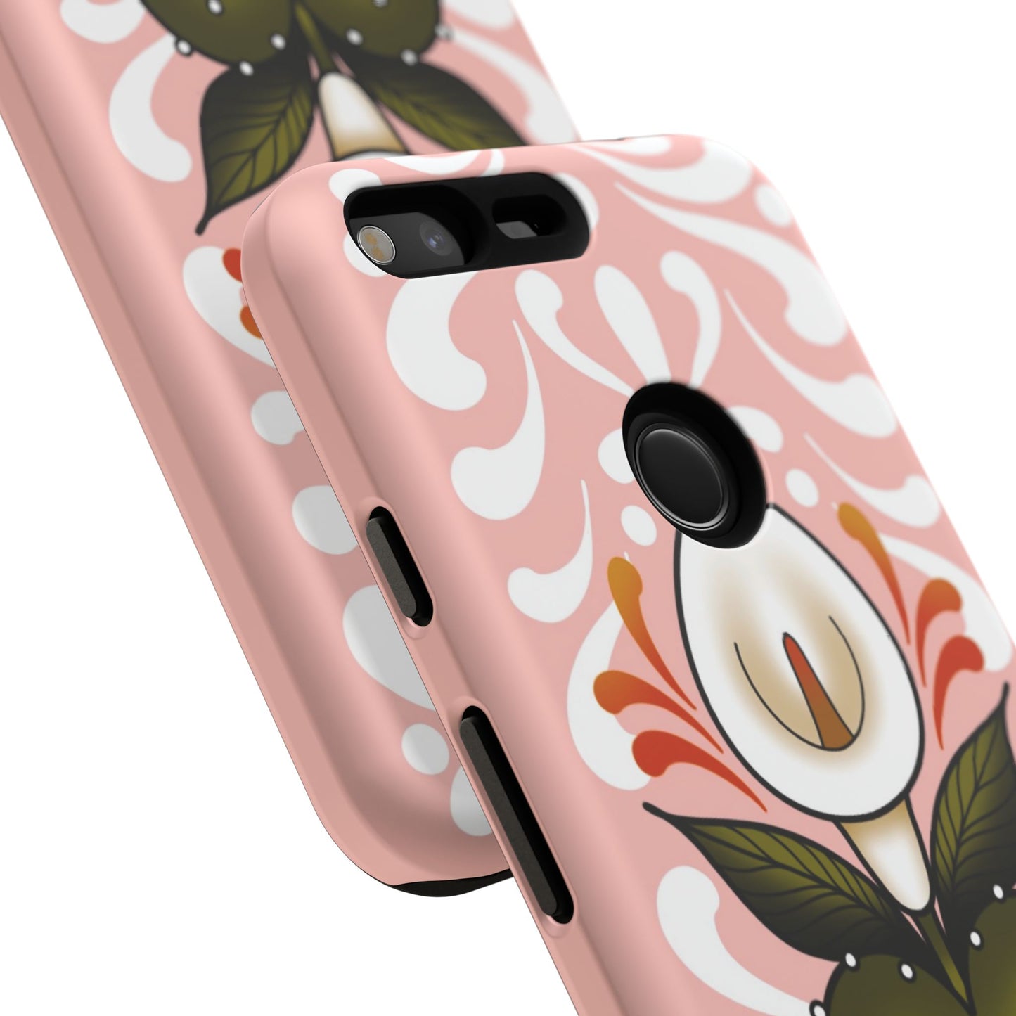 Pink Talavera Lily Sacred Heart Samsung / Google Tough Phone Cases