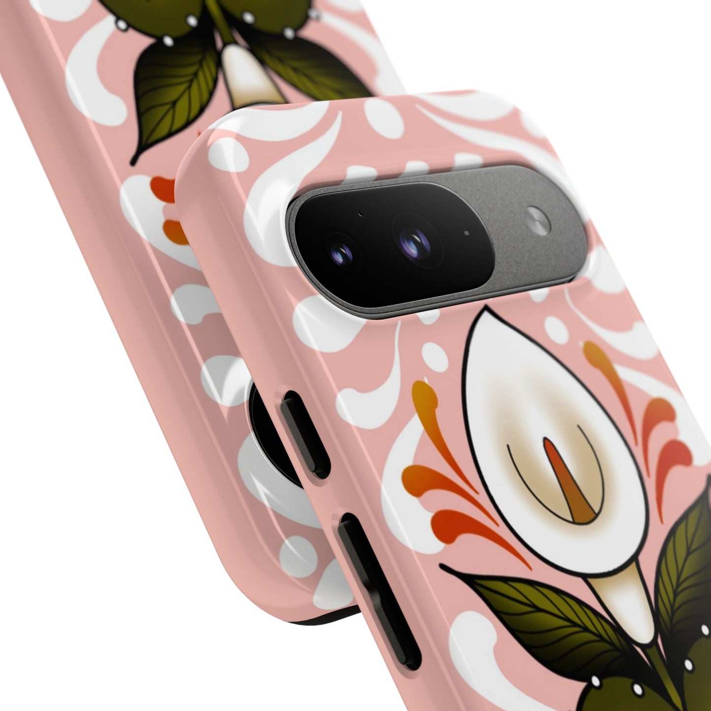 Pink Talavera Lily Sacred Heart Samsung / Google Tough Phone Cases