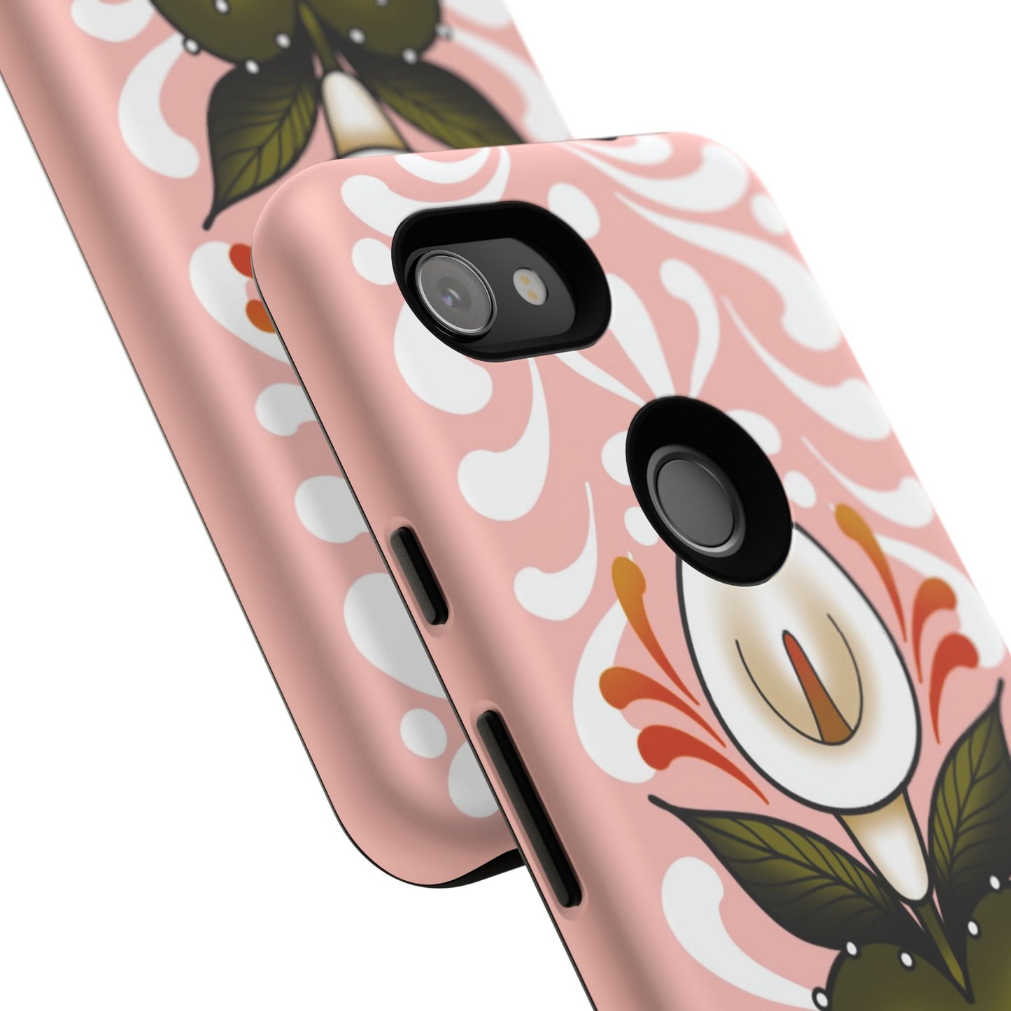 Pink Talavera Lily Sacred Heart Samsung / Google Tough Phone Cases