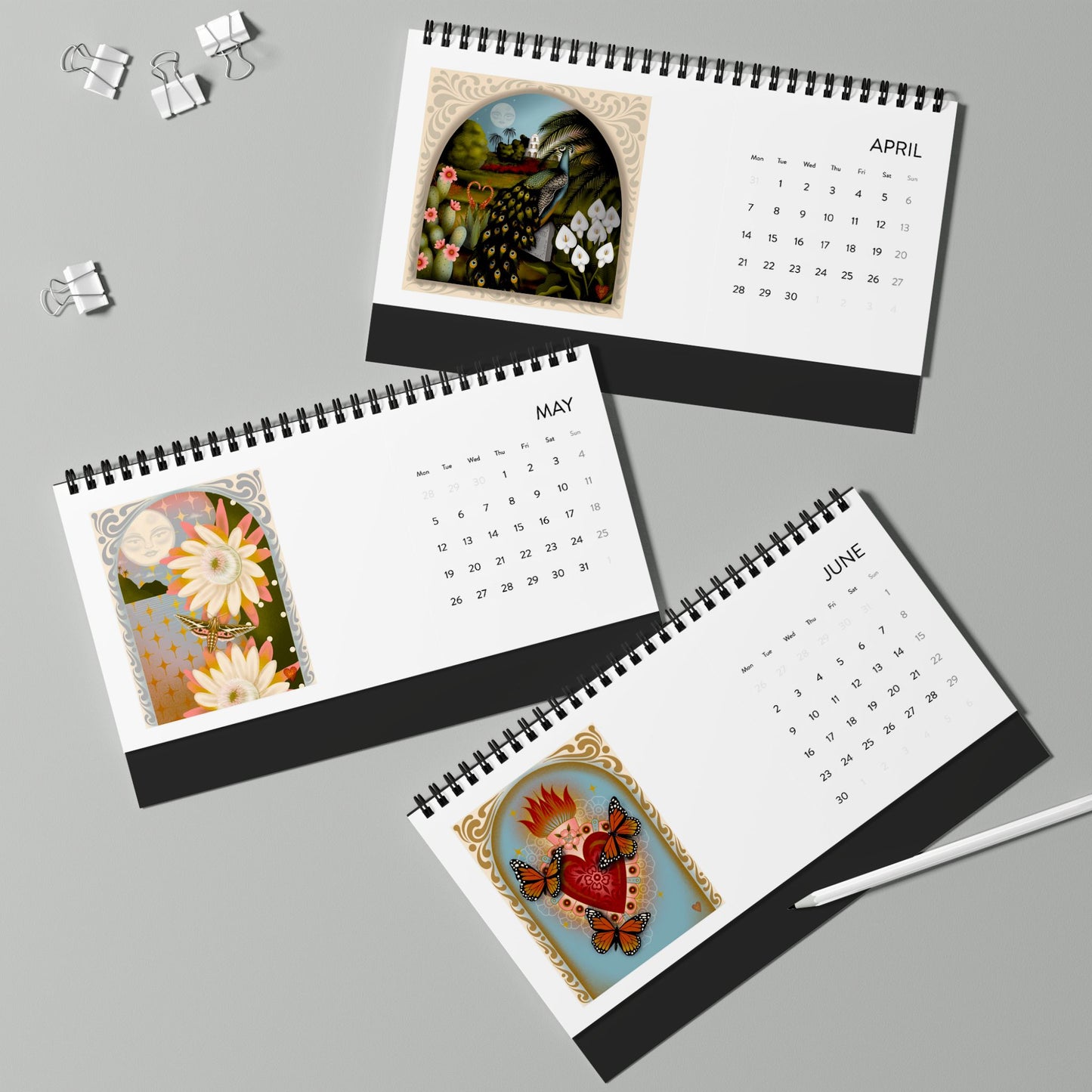 2025 MR Art Prints Desk Calendar