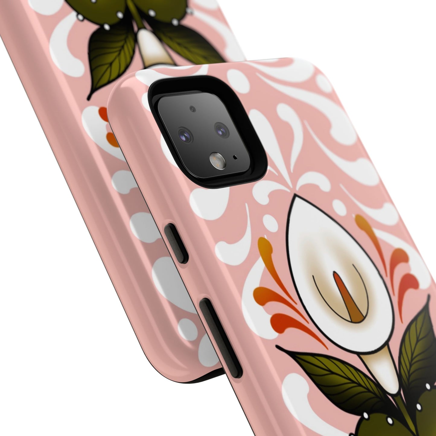 Pink Talavera Lily Sacred Heart Samsung / Google Tough Phone Cases