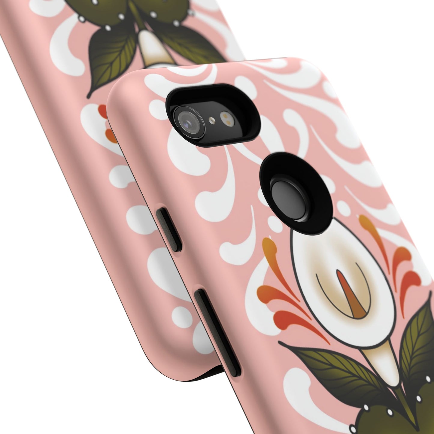 Pink Talavera Lily Sacred Heart Samsung / Google Tough Phone Cases