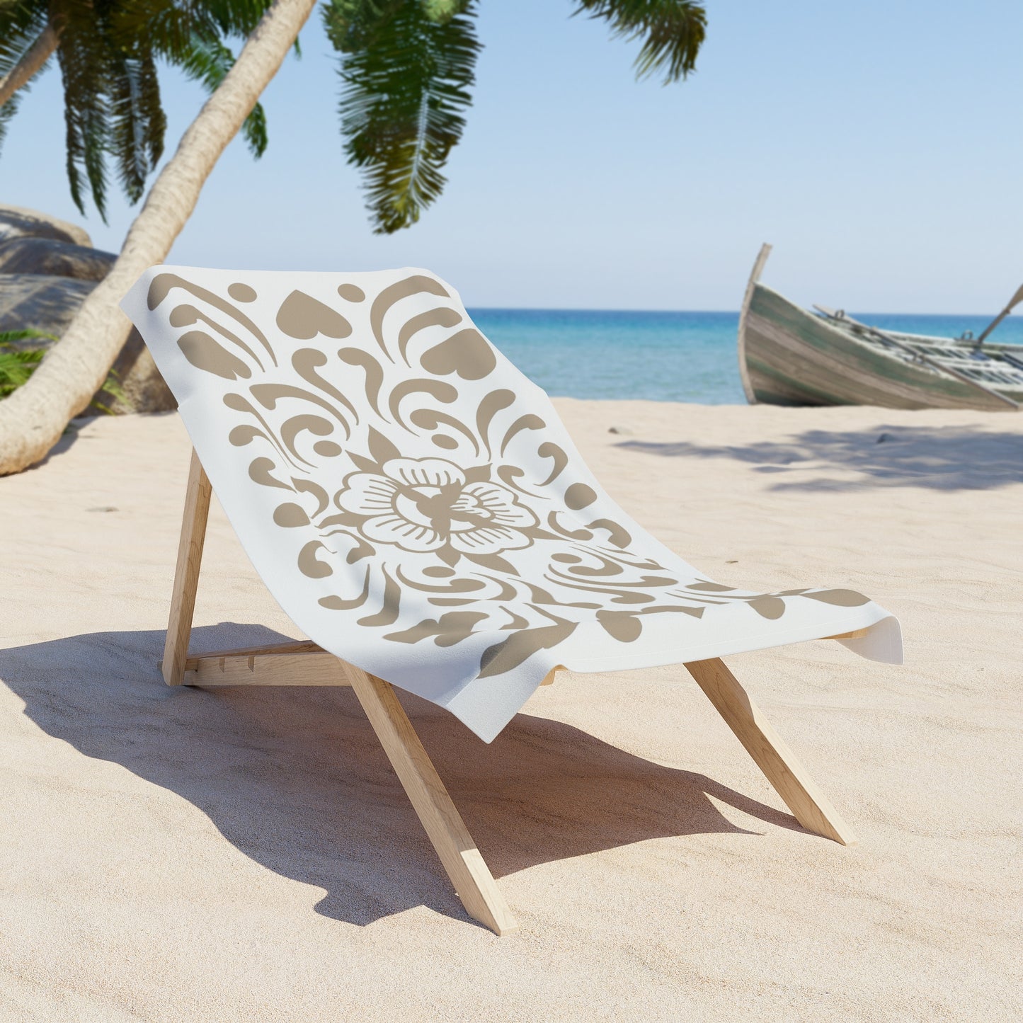 Talavera Rose Beach Towel