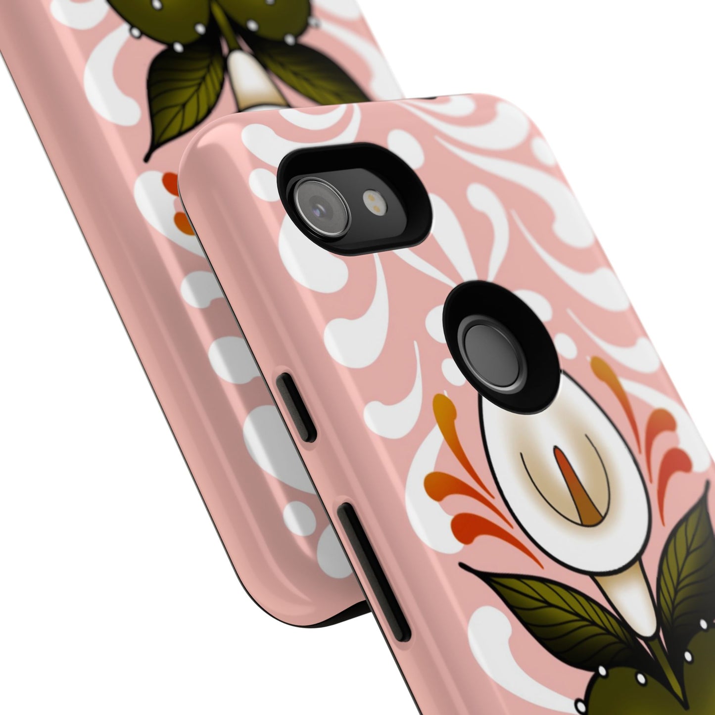 Pink Talavera Lily Sacred Heart Samsung / Google Tough Phone Cases