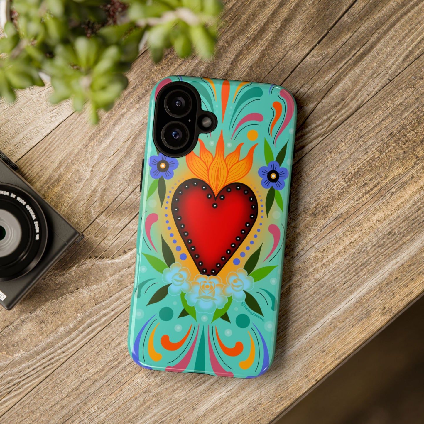 Sacred heart iPhone tough case