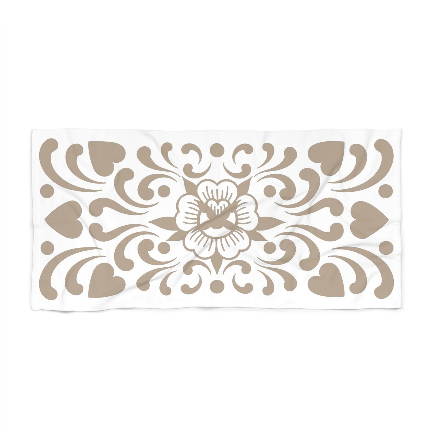 Talavera Rose Beach Towel