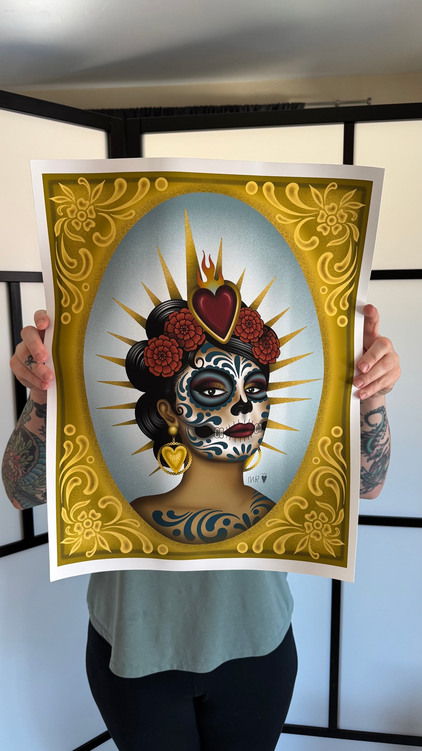 Catrina Corazon Fine Art Poster 40x50 cm / 16x20″