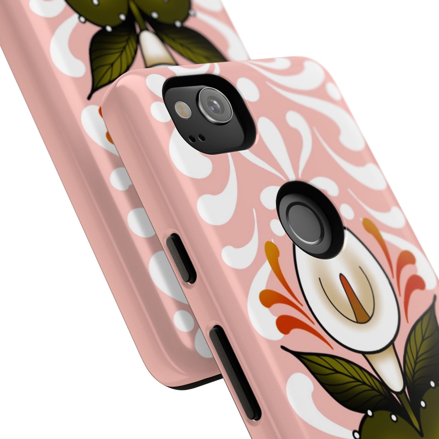 Pink Talavera Lily Sacred Heart Samsung / Google Tough Phone Cases