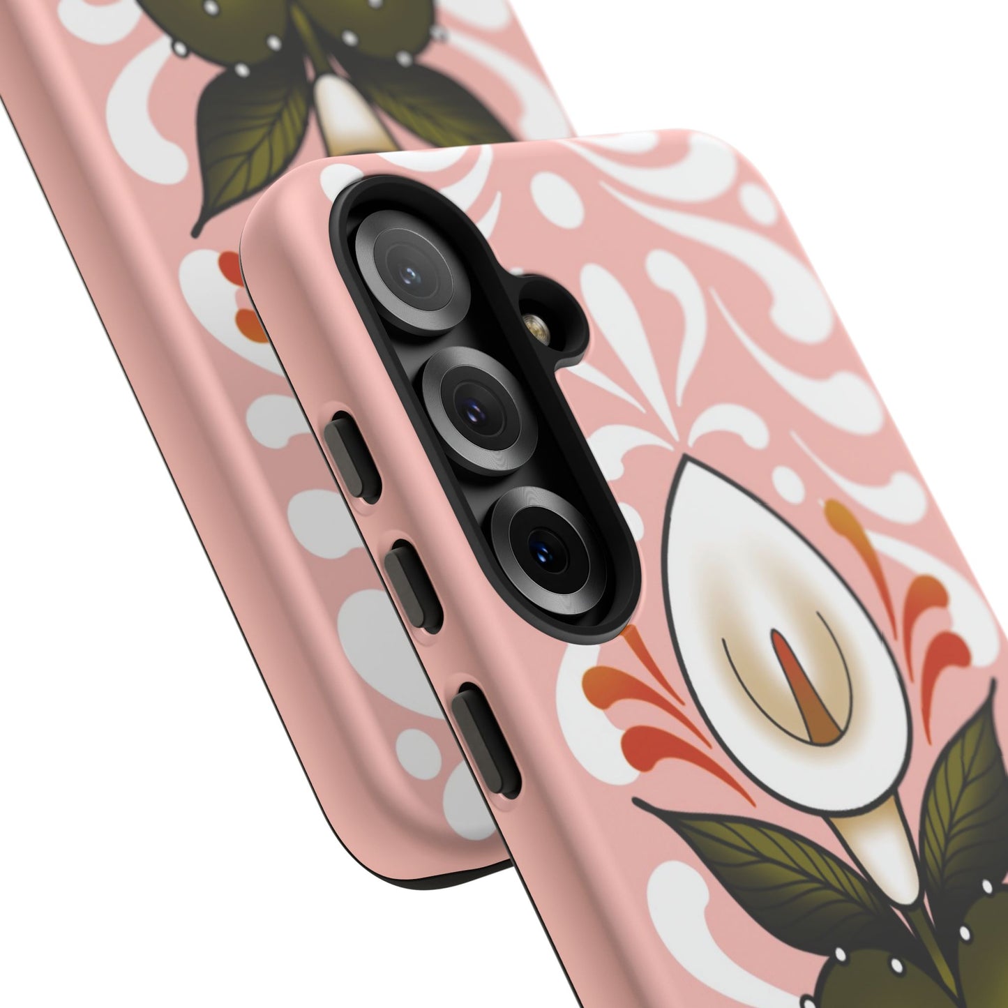 Pink Talavera Lily Sacred Heart Samsung / Google Tough Phone Cases