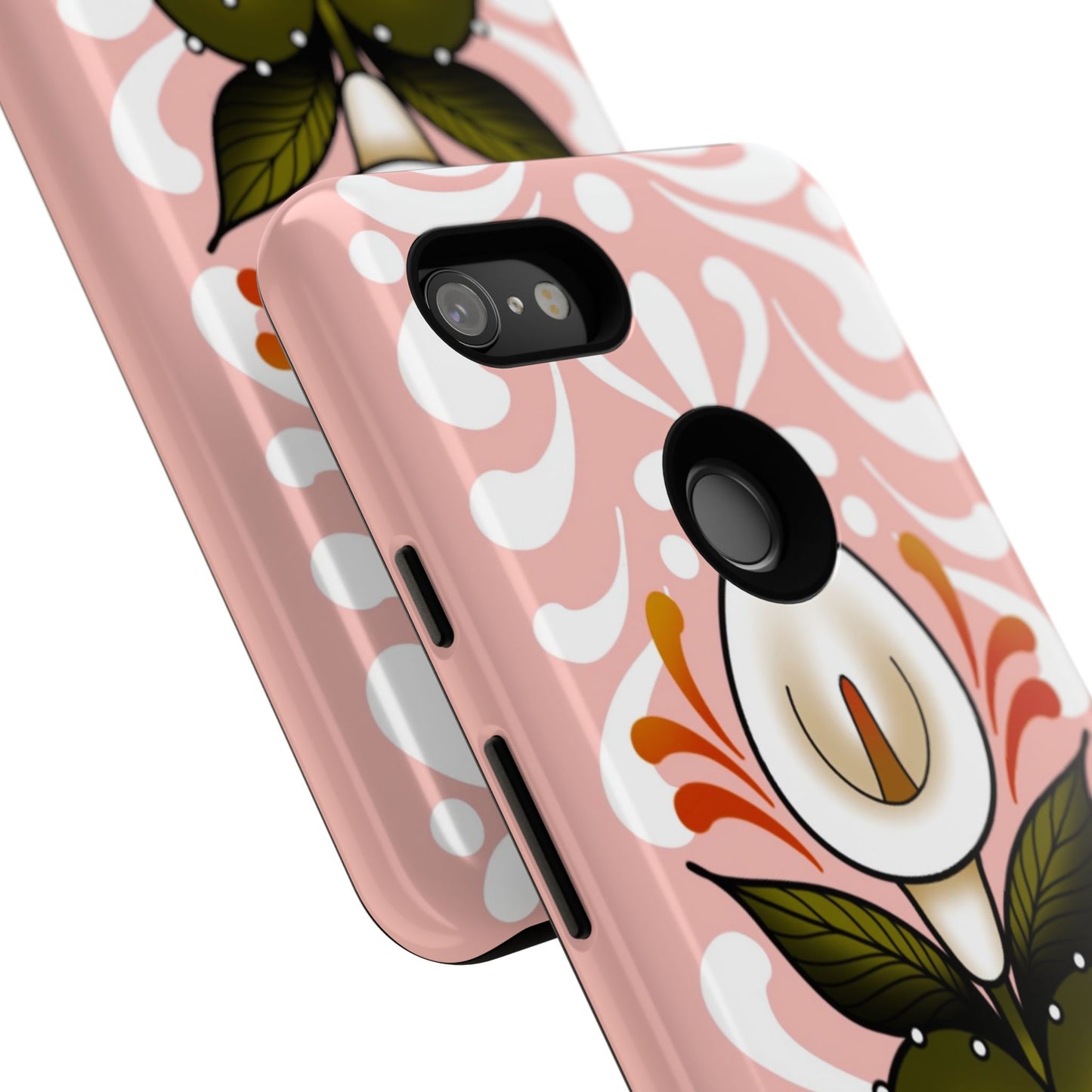 Pink Talavera Lily Sacred Heart Samsung / Google Tough Phone Cases