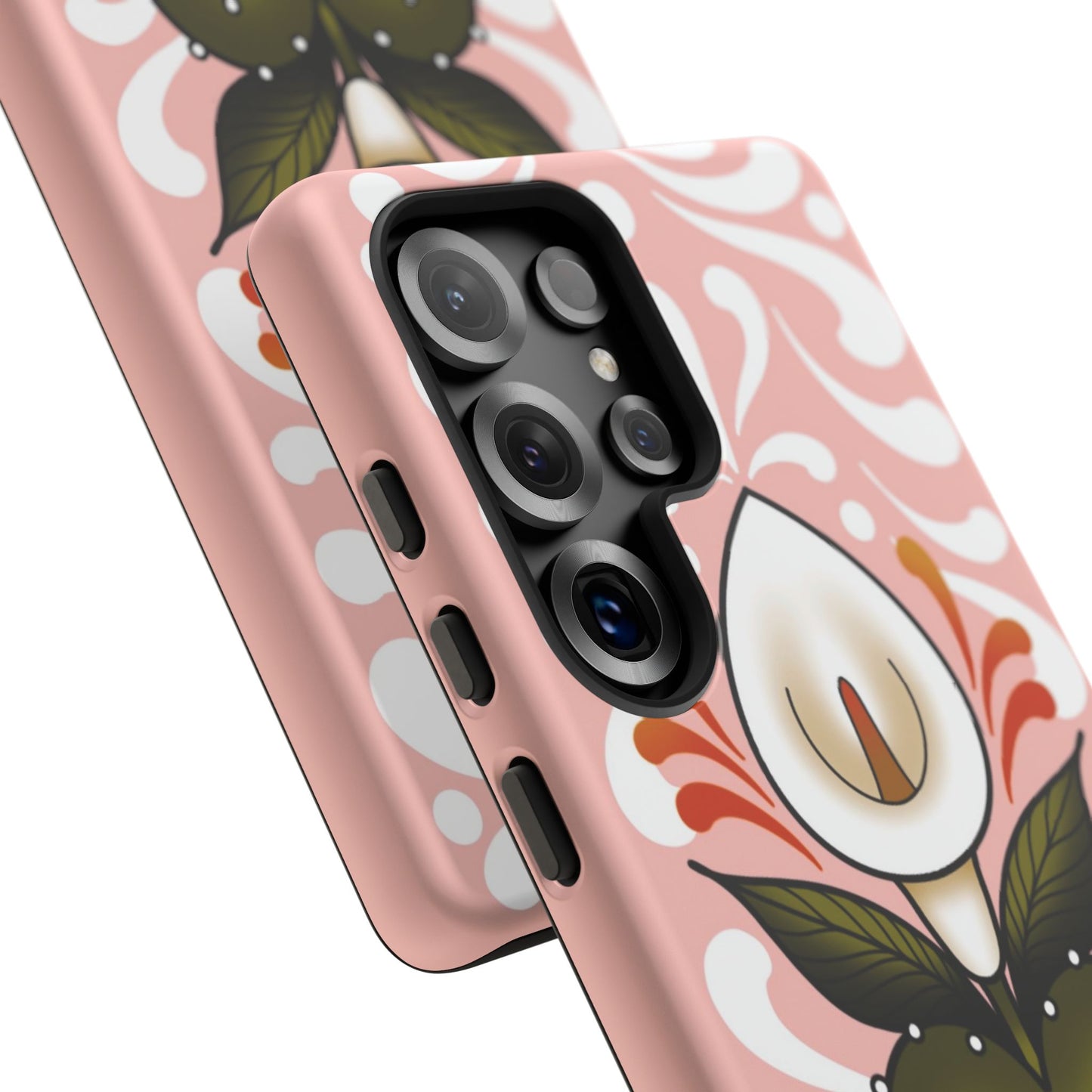 Pink Talavera Lily Sacred Heart Samsung / Google Tough Phone Cases