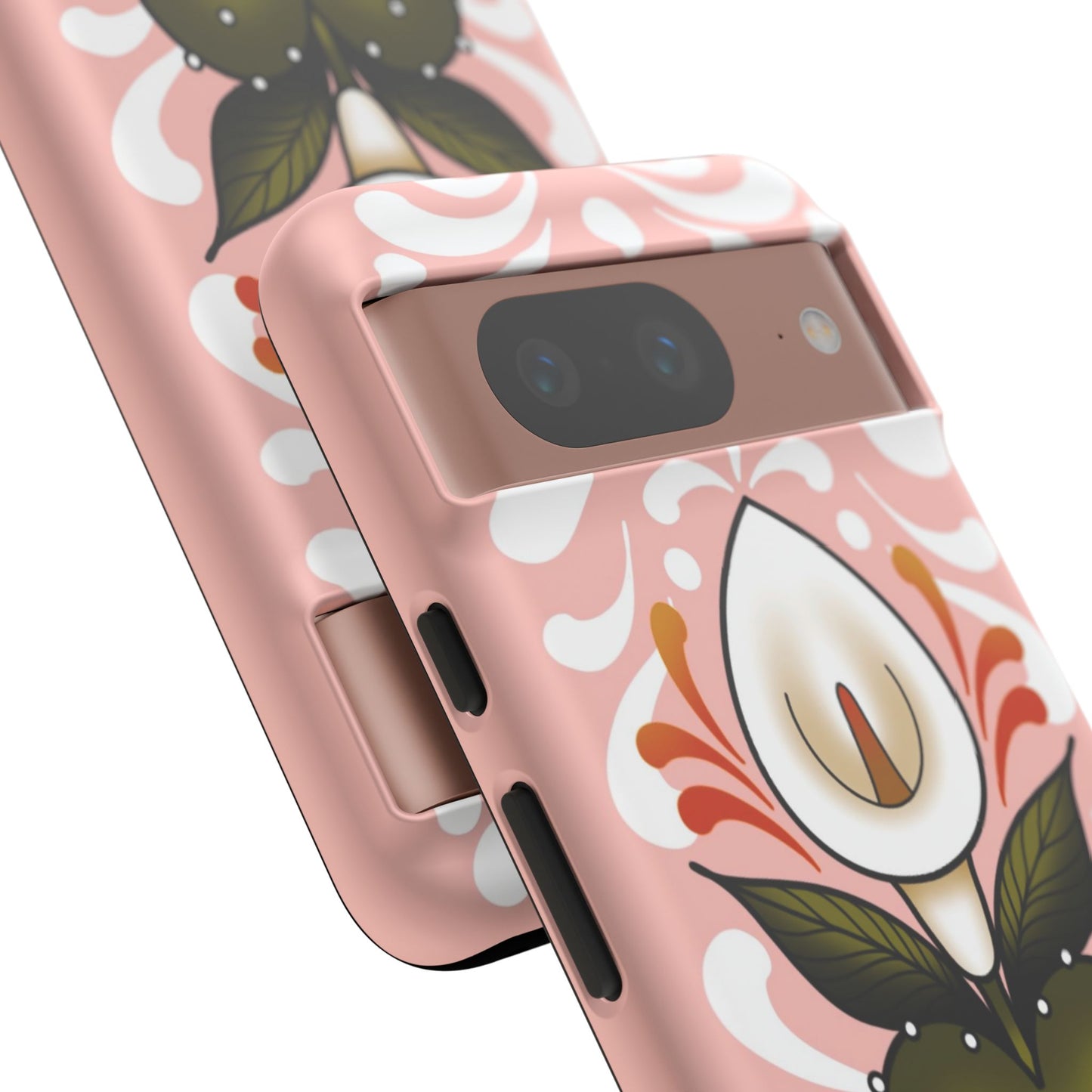 Pink Talavera Lily Sacred Heart Samsung / Google Tough Phone Cases