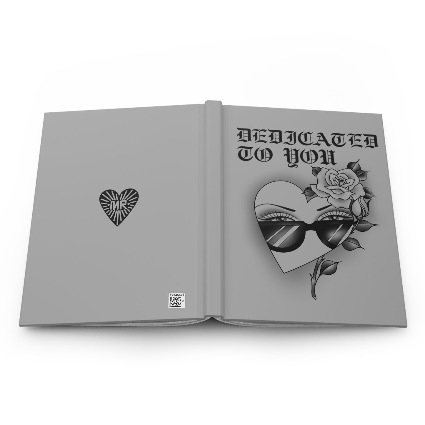 Dedicated to you hardcover journal