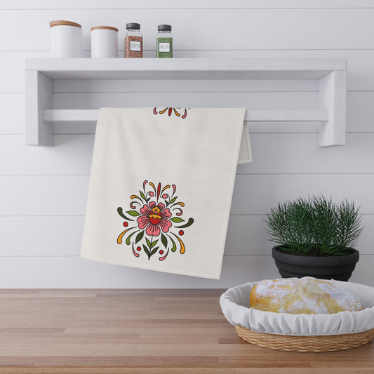 Folk art flower Kitchen Towel