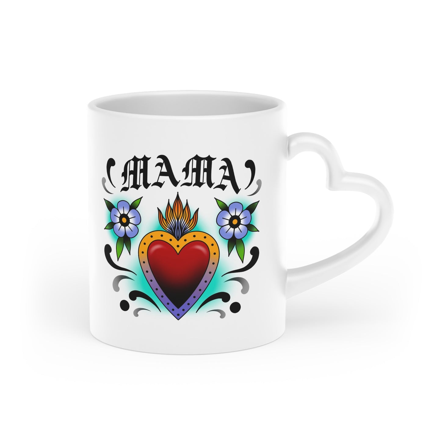 Mama mug Heart-Shaped Handle