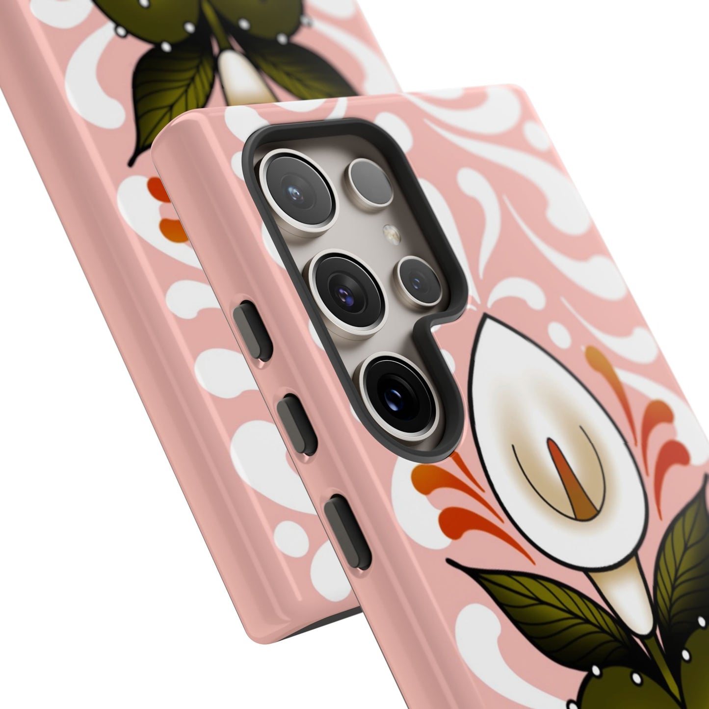 Pink Talavera Lily Sacred Heart Samsung / Google Tough Phone Cases