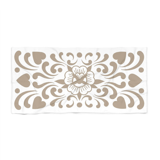 Talavera Rose Beach Towel