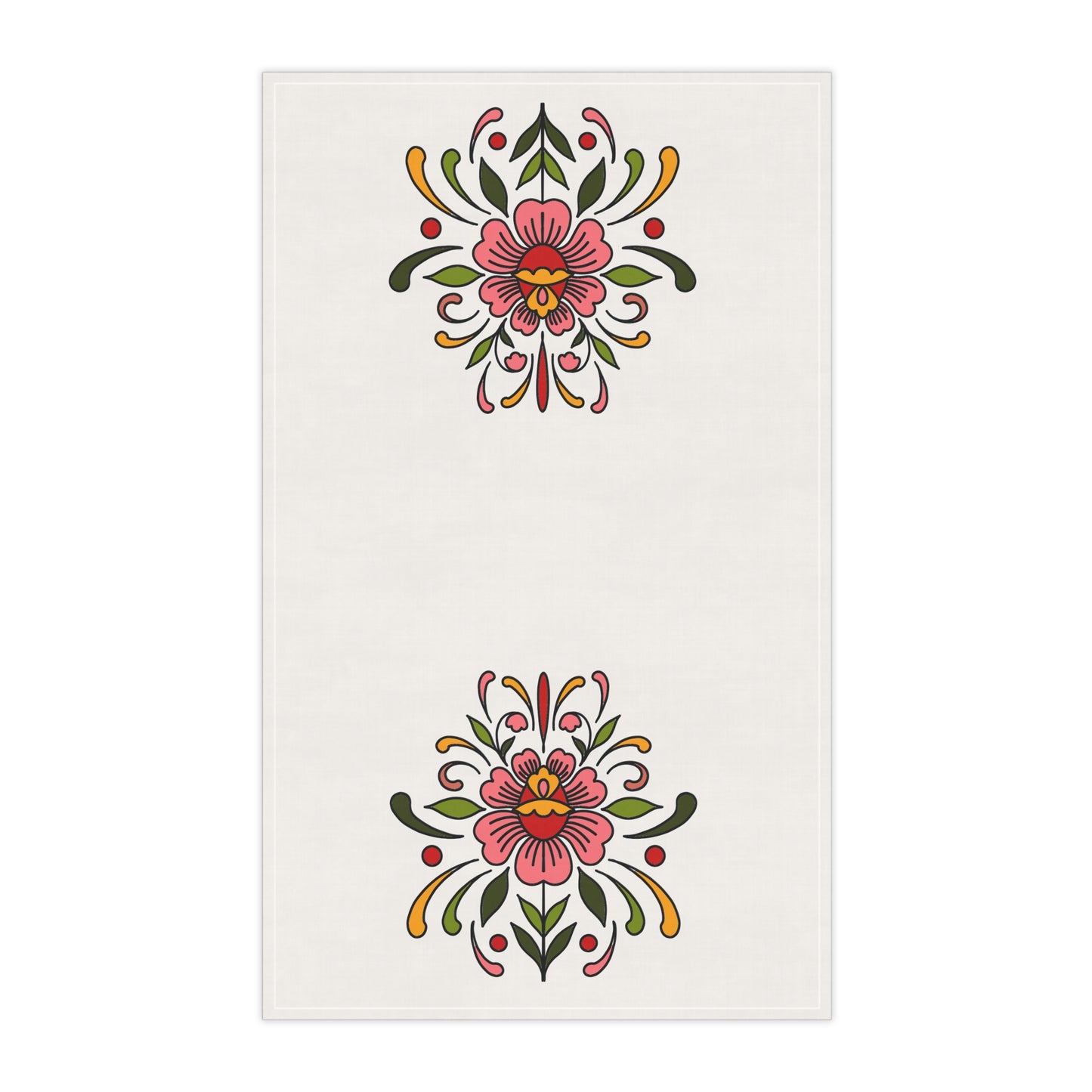 Folk art flower Kitchen Towel