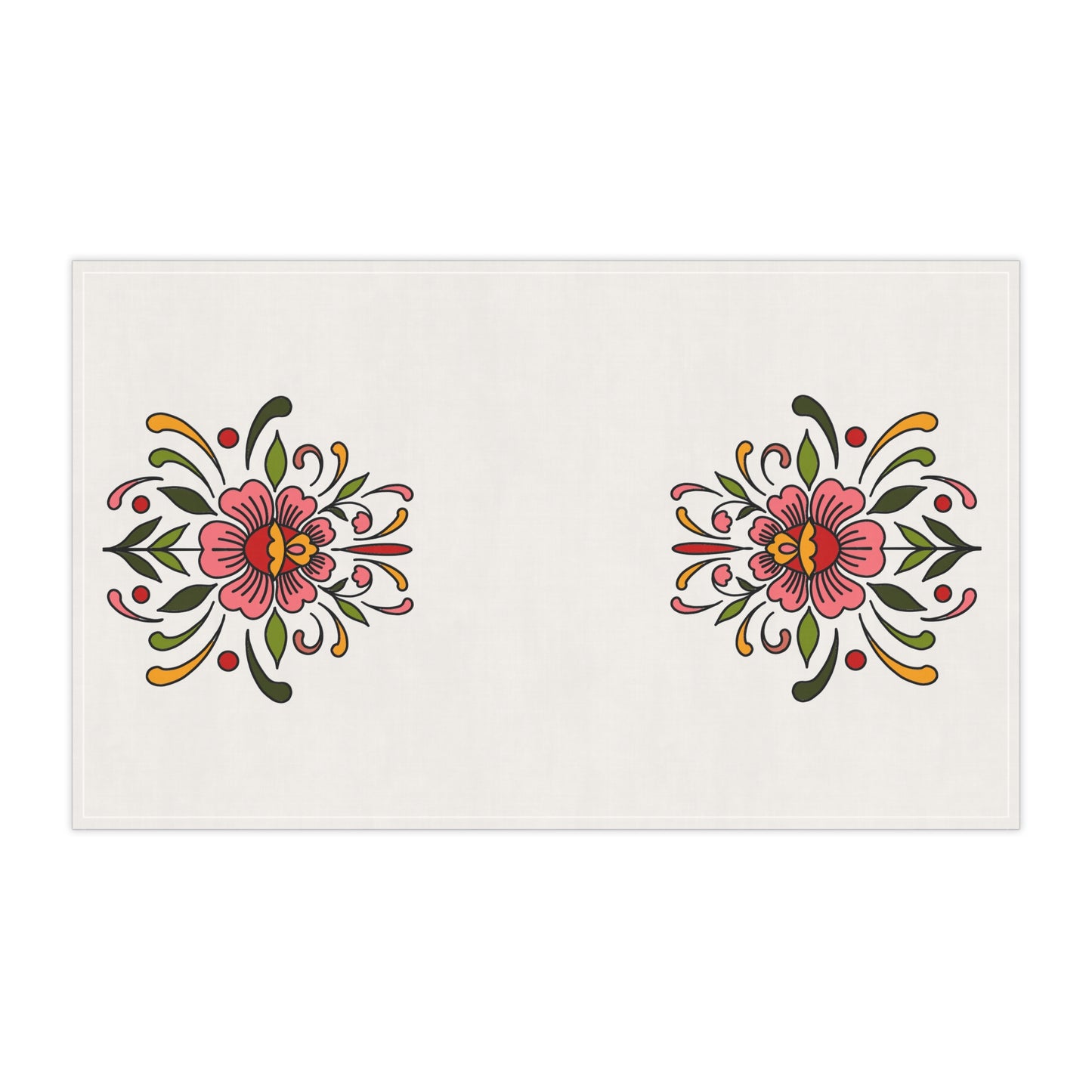 Folk art flower Kitchen Towel